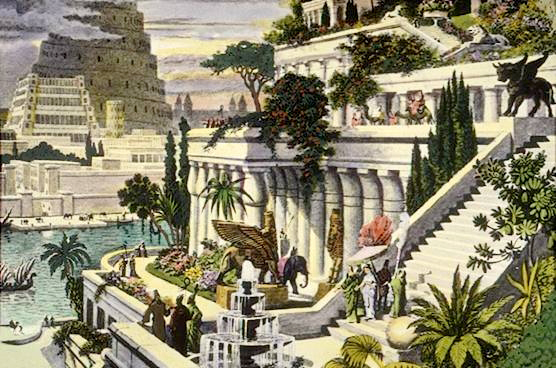 Hanging Gardens of Babylon by Wikimedia Commons 1