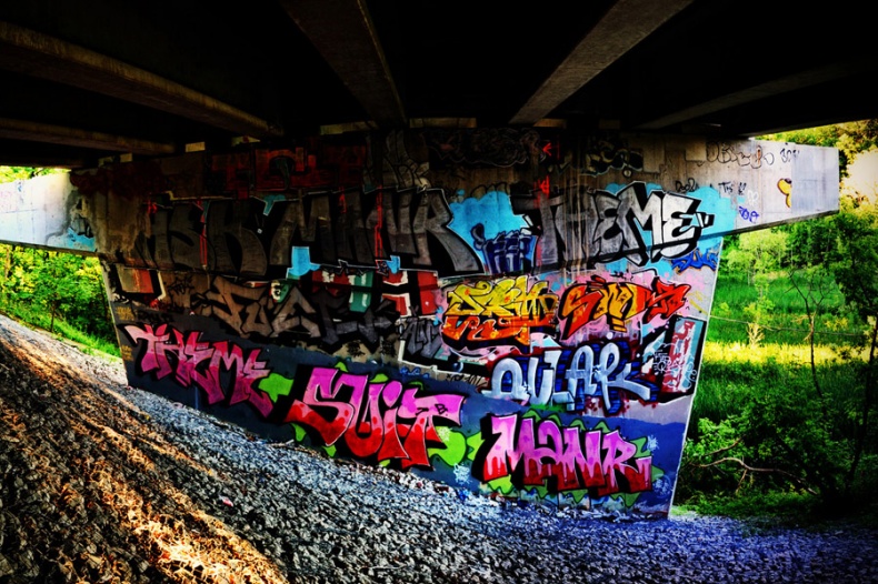 Graffiti in Underpass Toronto