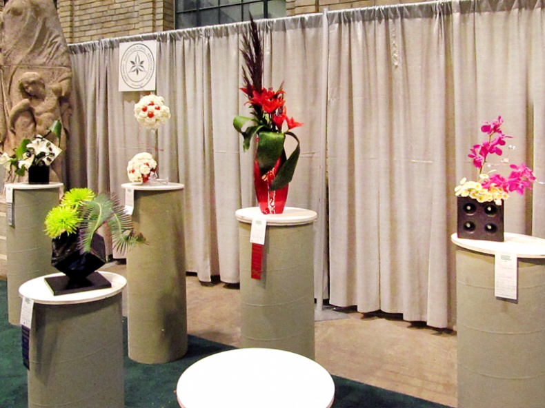 Floral design section of the Garden Show