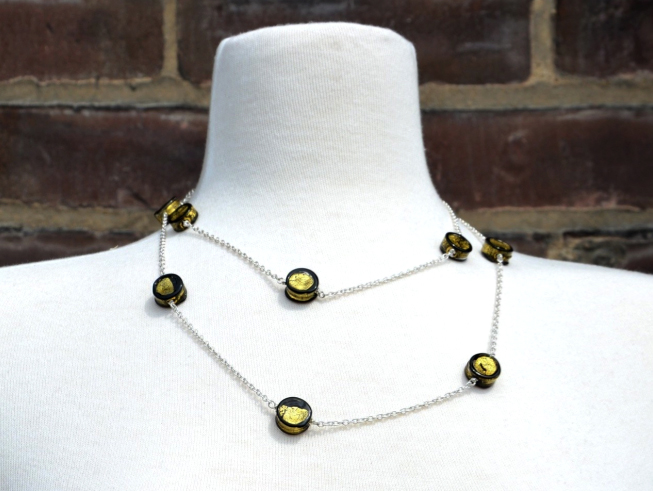 Tank Jewelry and Beads Moon Necklace by Amy Johnson