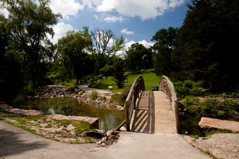 Wooden Bridge Toronto Botanical Garden