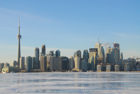 toronto skyline from wards island