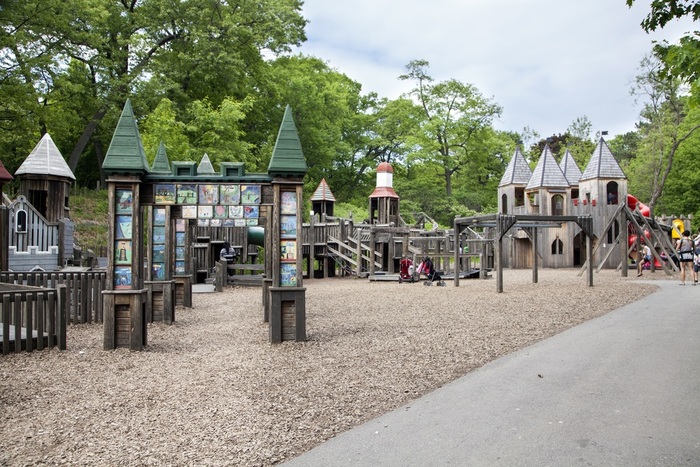 Giant fortlike playground for kids