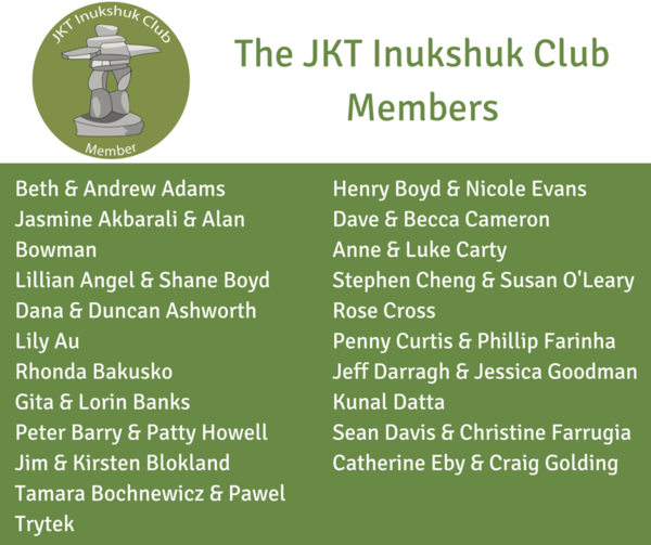 The JKT Inukshuk Club Members