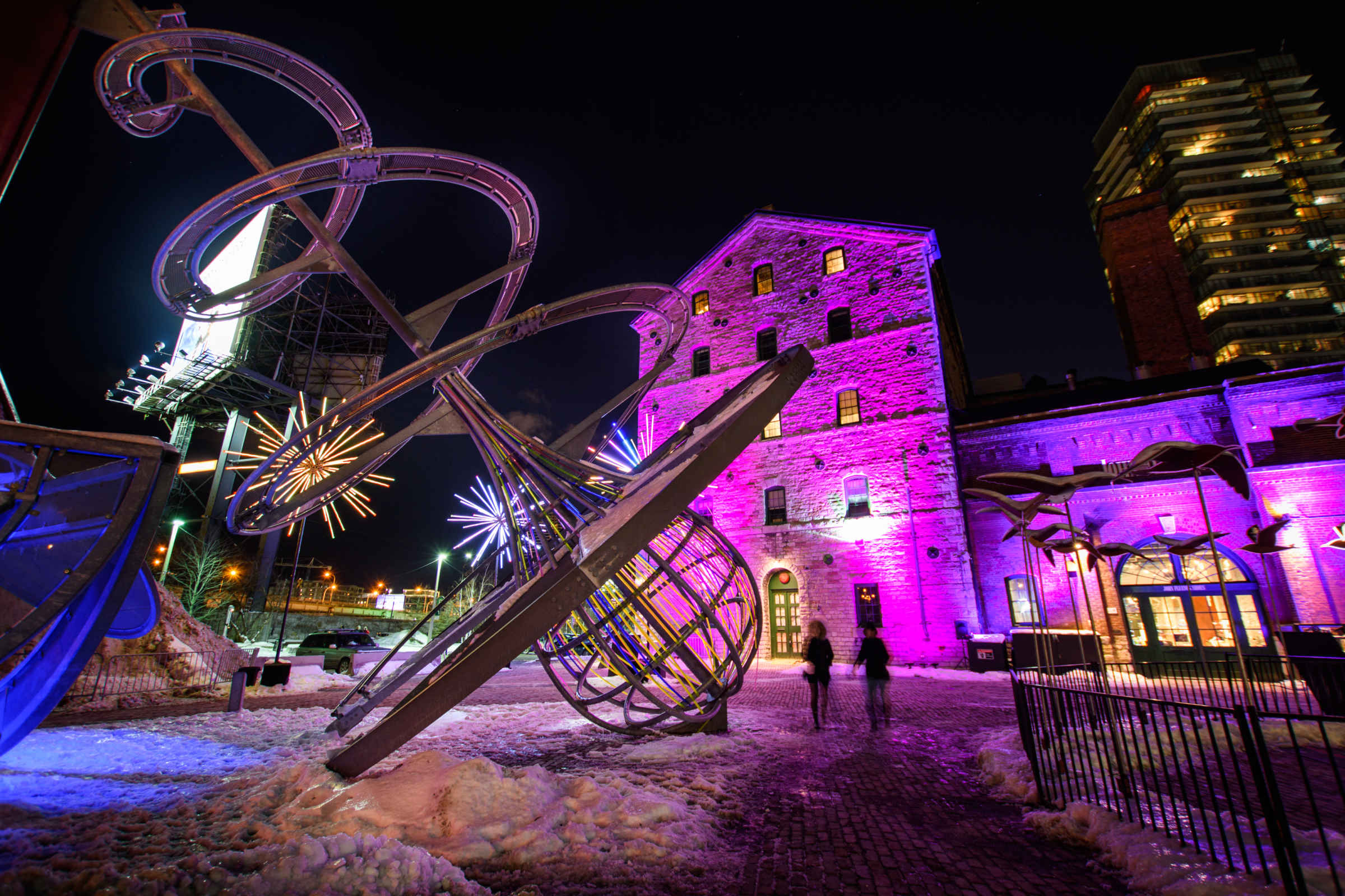 Toronto Light Festival At Distillery Historic District