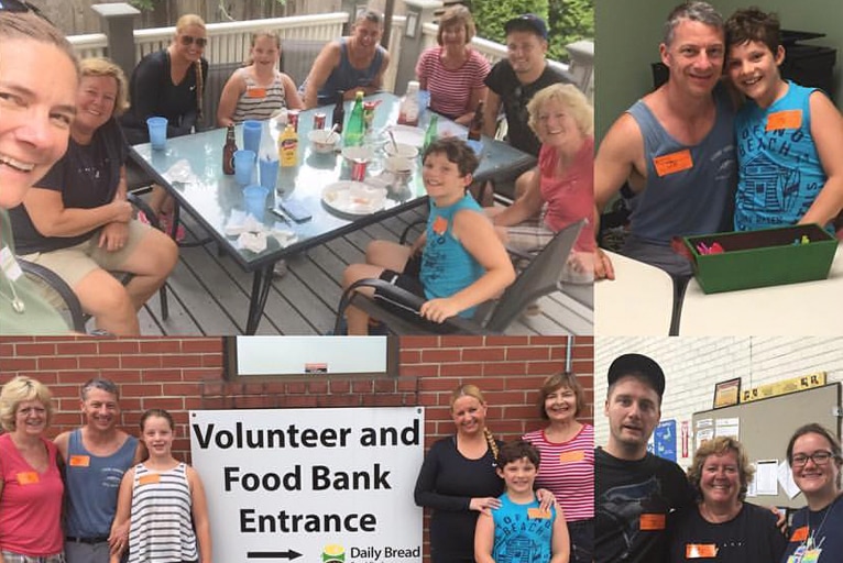 Volunteering at the Daily Bread Food Bank – July 2016