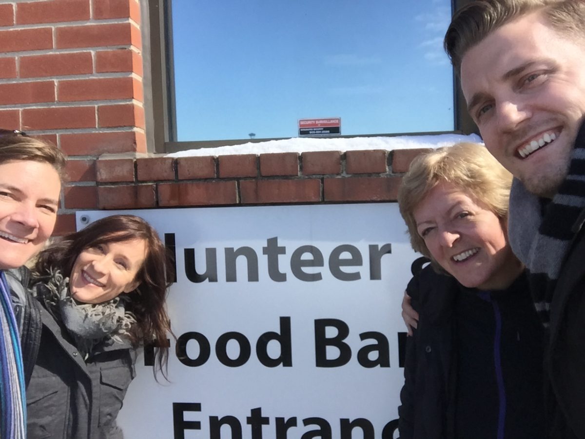Volunteering at the Daily Bread Food Bank March 2016 The Julie