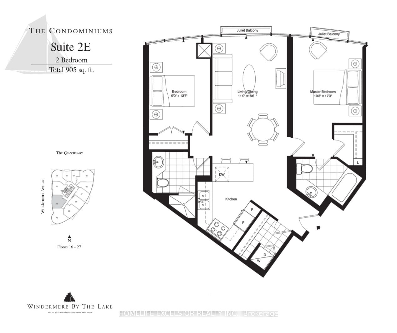 15 Windermere Ave #2411 - Toronto W01 - High Park-Swansea